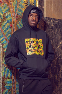 PBW Blk History Print Hoodies